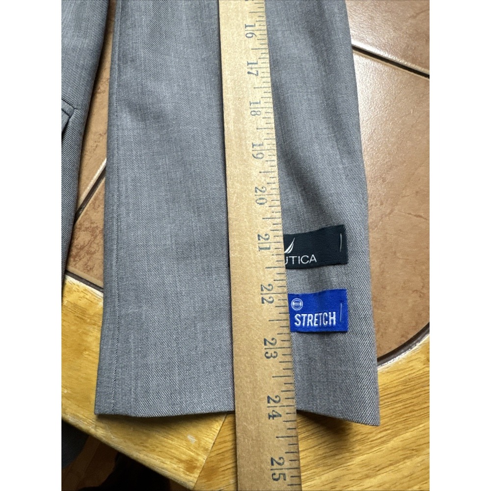 NEW Nautica Active Stretch Sport‎ Coat Jacket Blazer Men's Size 40R Solid Gray - Picture 9 of 11
